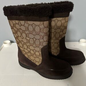Coach Brown Winter Boots